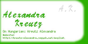 alexandra kreutz business card